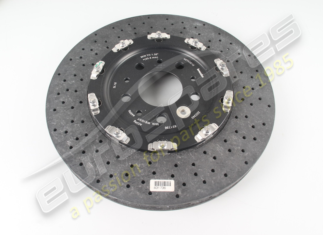 nouveau disque de frein arrière ferrari, version carbone-céramique. référence 222340 (1)