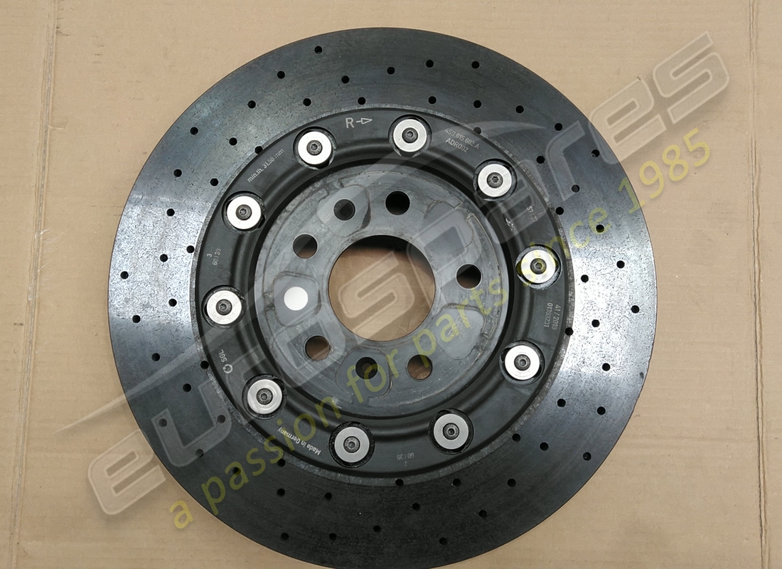utilisé lamborghini disque de frein en céramique numéro de pièce 4s0615602a