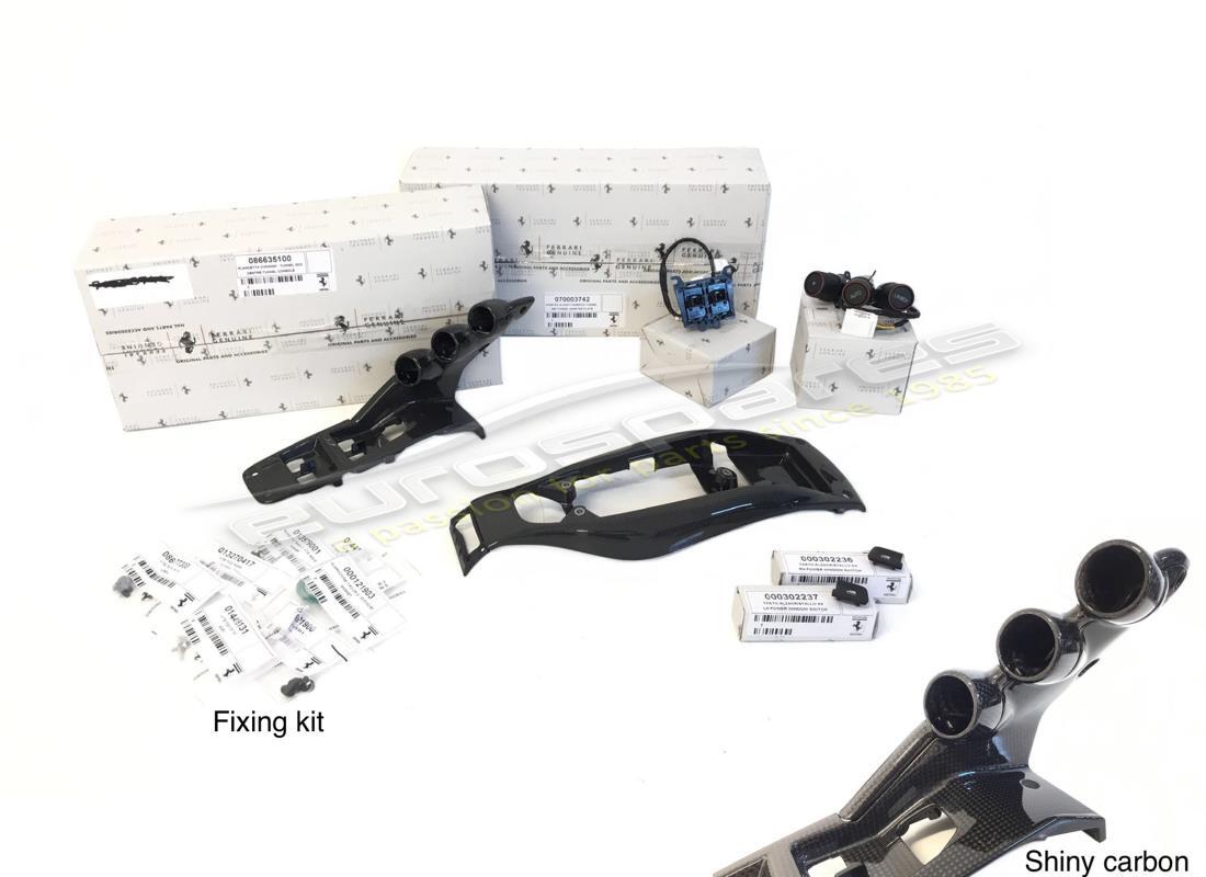 kit de pont en fibre de carbone neuf ferrari, style laferrari. numéro de pièce 70003813 (2)