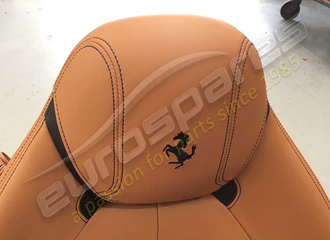 utilisé eurospares california t - paire de confort des places - cuir cacher (cuoio) avec coutures noires - entièrement électrique - design de style daytona - applicable pour gd. numéro de pièce eap1329829 (6)