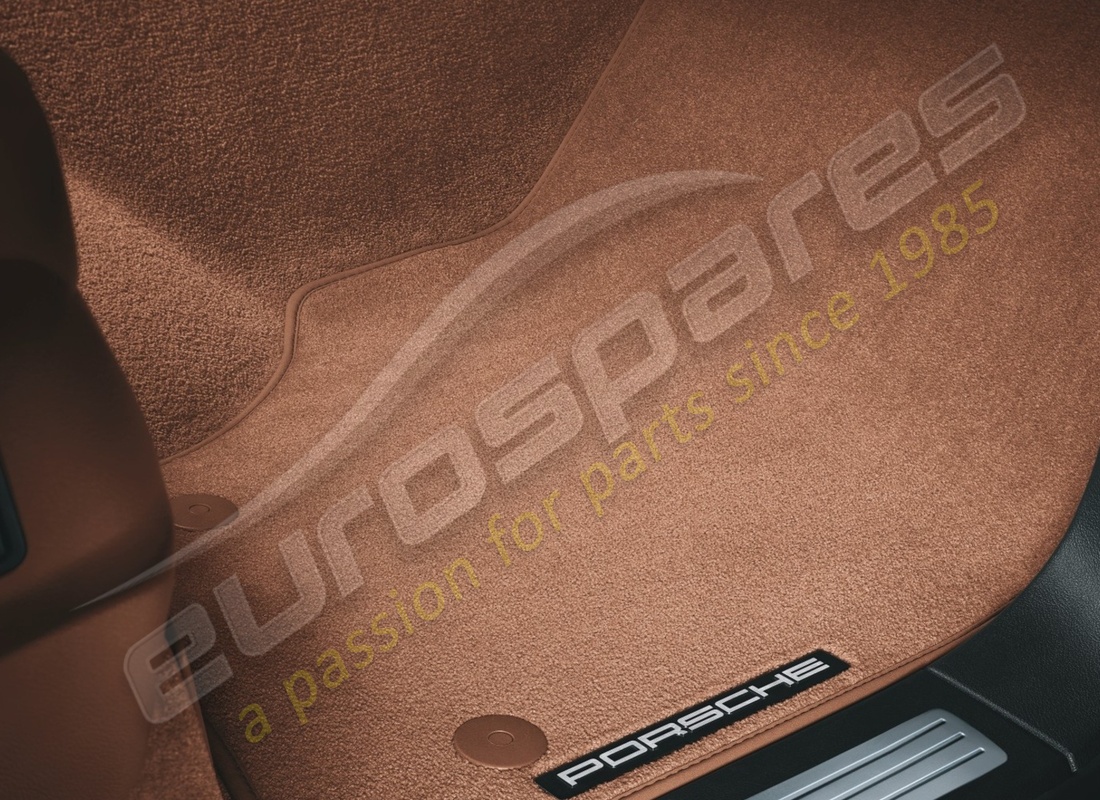 neuf porsche tapis de sol avec enveloppe nubuk (beige sable). numéro de pièce 955044802628d4 (1)