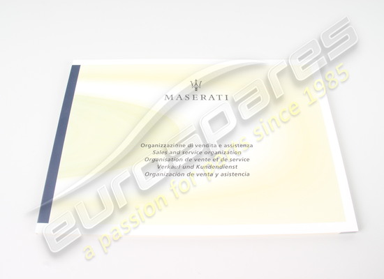 nouveau maserati 5 numéro de pièce du livre de langues 67521000