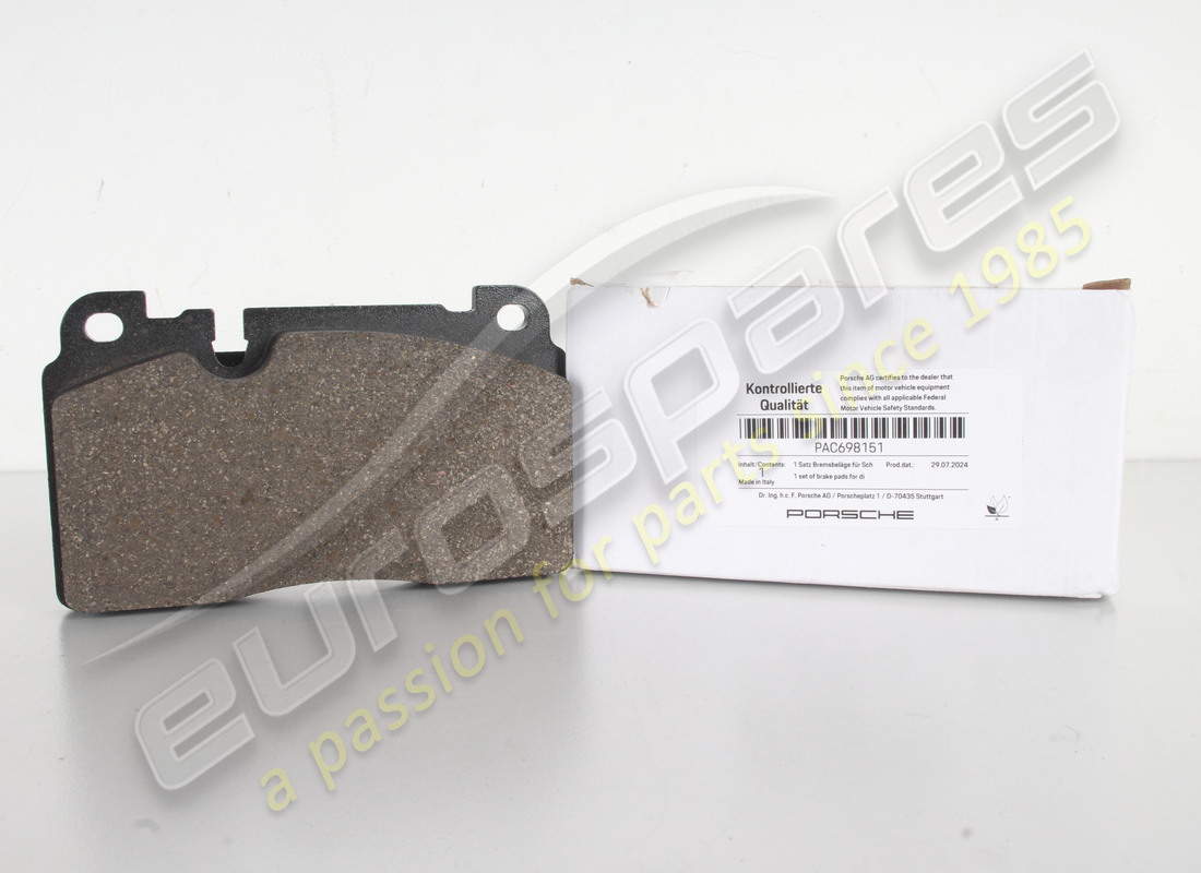nouveau porsche 1 ensemble de les plaquettes de frein pour disque de frein. référence pac698151 (1)