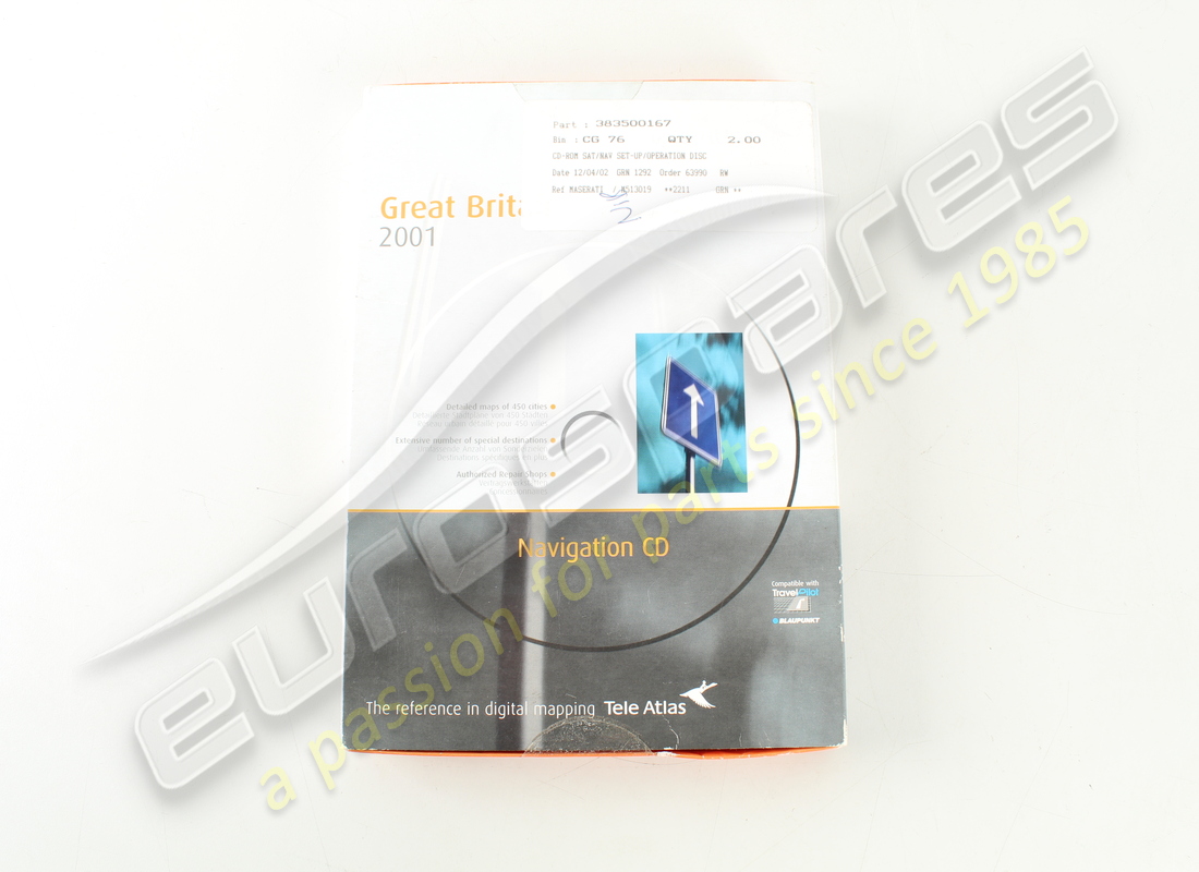 nouveau cd-rom maserati. numéro de pièce 383500167 (1)