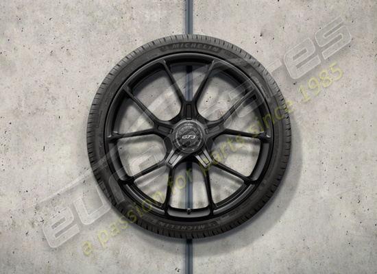nouveau porsche 20/21-inch gt3 ensemble de roues et pneus d'hiver peints en noir (finition satinée) numéro de pièce 992044601ca