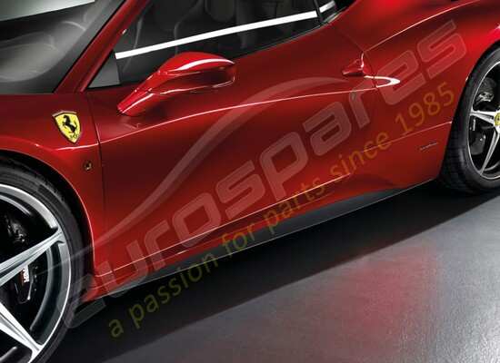 nouveau ferrari kit de jupes latérales sous portes en fibre de carbone numéro de pièce 70003025