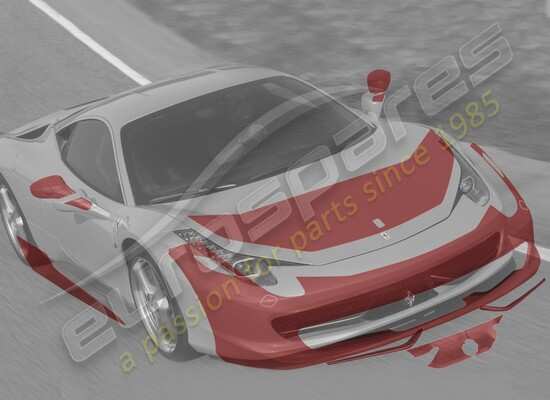 nouveau ferrari film de protection anti-eclats de pierres, complet numéro de pièce 70001830