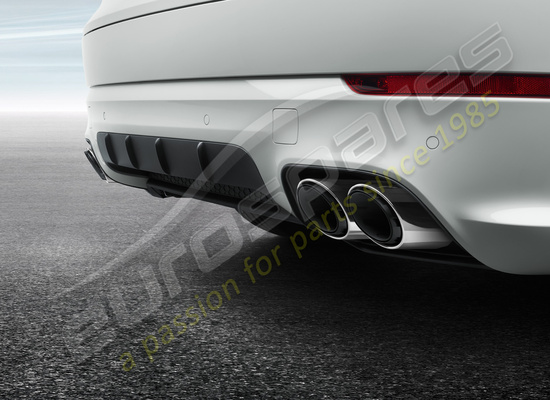 nouveau porsche système d'échappement sport (argent) numéro de pièce 9y0044222b
