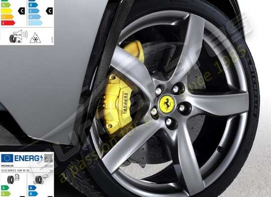 nouveau ferrari ensemble de roues d'hiver, avec pneus michelin numéro de pièce 70005708