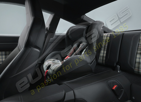 nouveau porsche housse de siège enfant heritage design - turbo 50 tartan pour siège enfant i-size numéro de pièce 971044066d