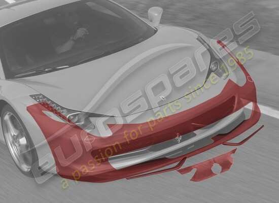 nouveau ferrari film de protection anti-eclats de pierres, pare-chocs avant numéro de pièce 70001829