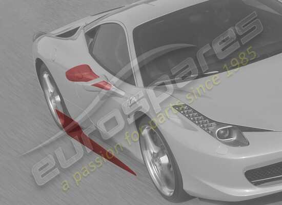 nouveau ferrari film de protection anti-eclats de pierres, côté gauche numéro de pièce 70001827