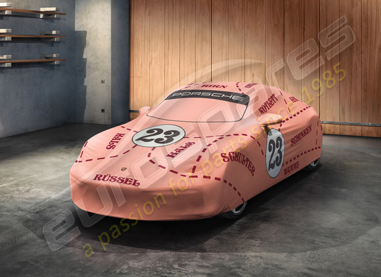 nouveau porsche housse de voiture d'intérieur motif cochon rose numéro de pièce 99204401215