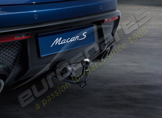nouveau porsche attelage de remorquage extensible électriquement, numéro de pièce 95b044860