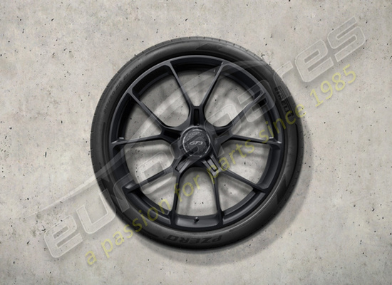 nouveau porsche ensemble de roues 20/21-inch gt3 - en noir, numéro de pièce 992044680ca