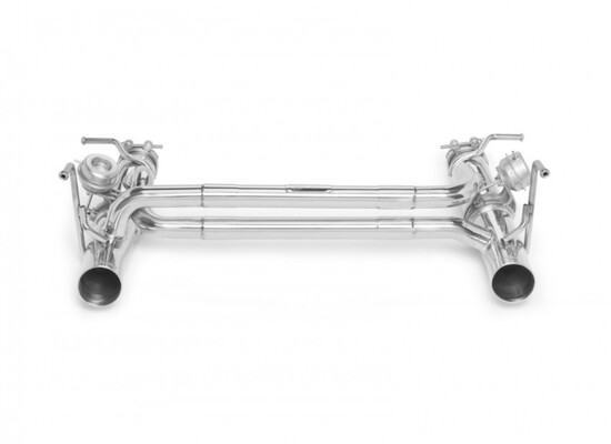 nouveau tubi 488 gtb & spider tuyaux droits d'échappement avec soupapes numéro de pièce tsfe488gtbc15.004.av