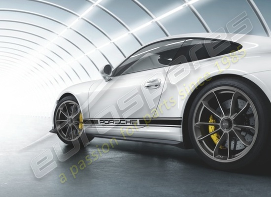 nouveau porsche 20-inch gt3 jeu de roues - en platine (satiné brillant) numéro de pièce 99104460300
