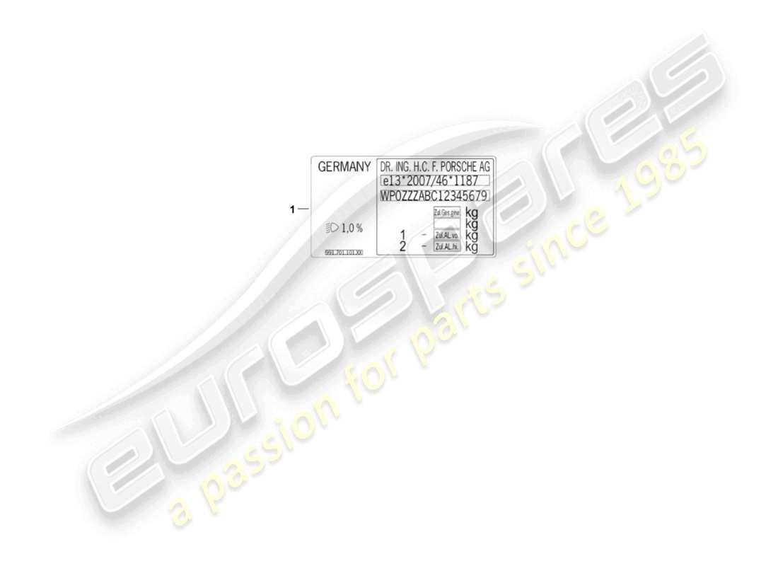porsche 2023 (992-1 gt3/rs/st) balise de données d >>- mj 2021 diagramme de pièces