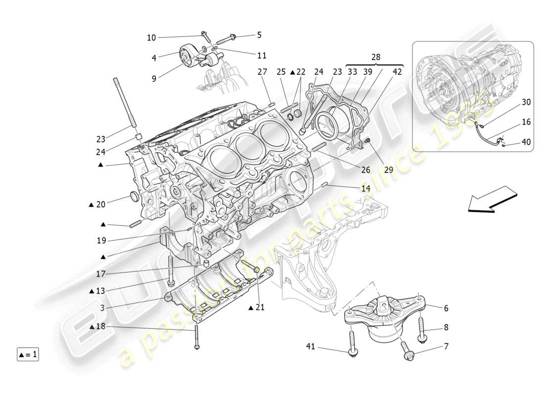maserati ghibli (2014) carter moteur schéma des pièces