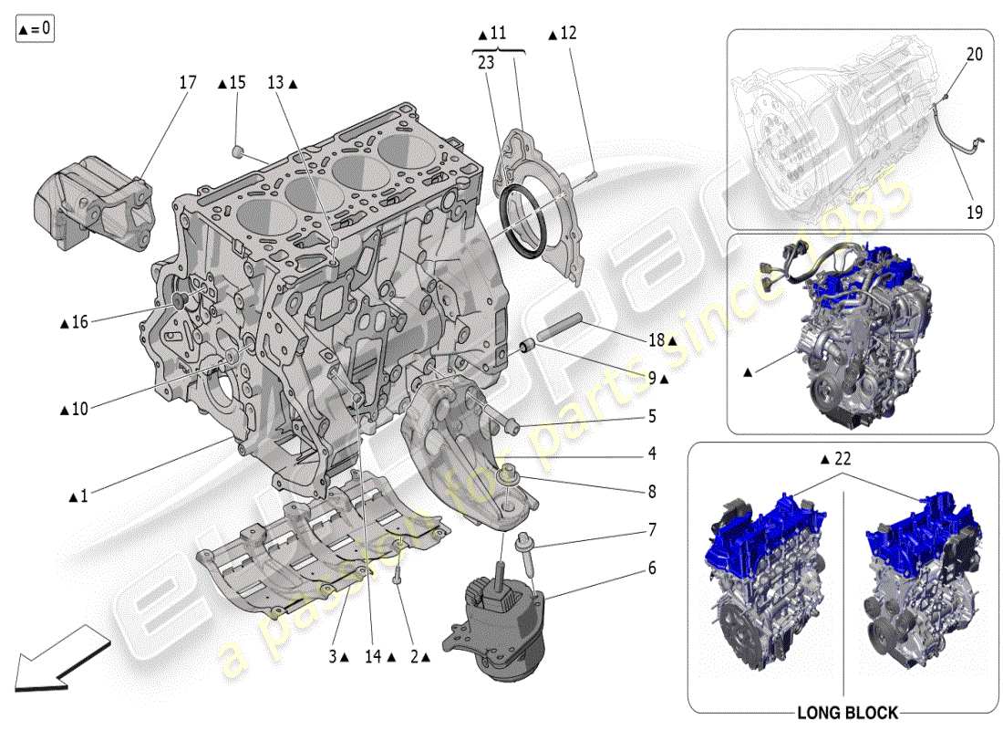 maserati grecale modena (2023) carter moteur schéma des pièces