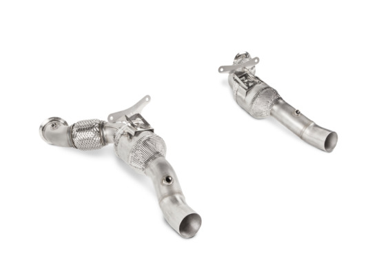 nouveau akrapovic ferrari 488 gtb / 488 spider | ensemble de tuyaux de liaison avec cat (ss) numéro de pièce l-fe/ss/1