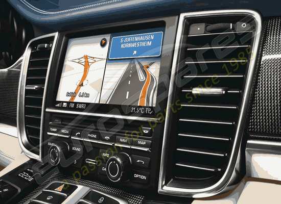nouveau porsche gestion de la communication (pcm), nav + changeur automatique de cd/dvd numéro de pièce 97004490190