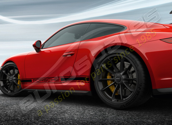 nouveau porsche 20-inch gt3 jeu de roues - en noir (satiné brillant) numéro de pièce 99104460310