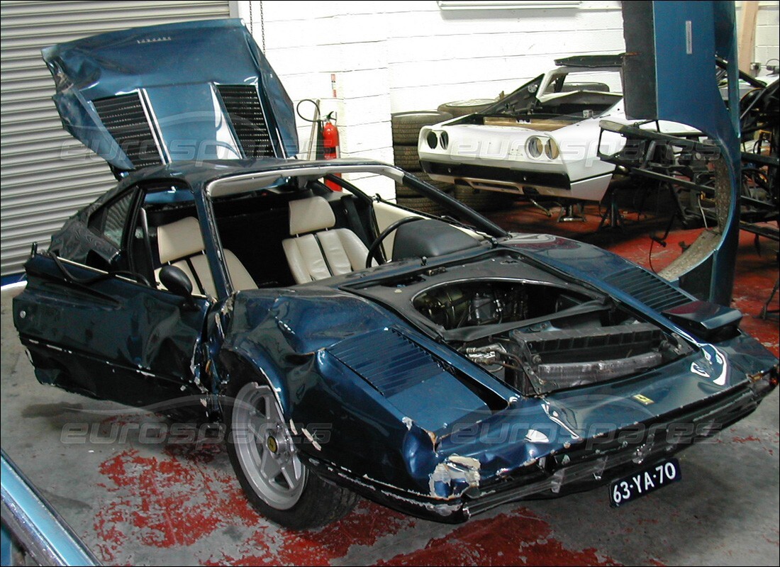 ferrari 308 gtb (1976) avec 98,554 kilomètres, en préparation pour le démantèlement #2