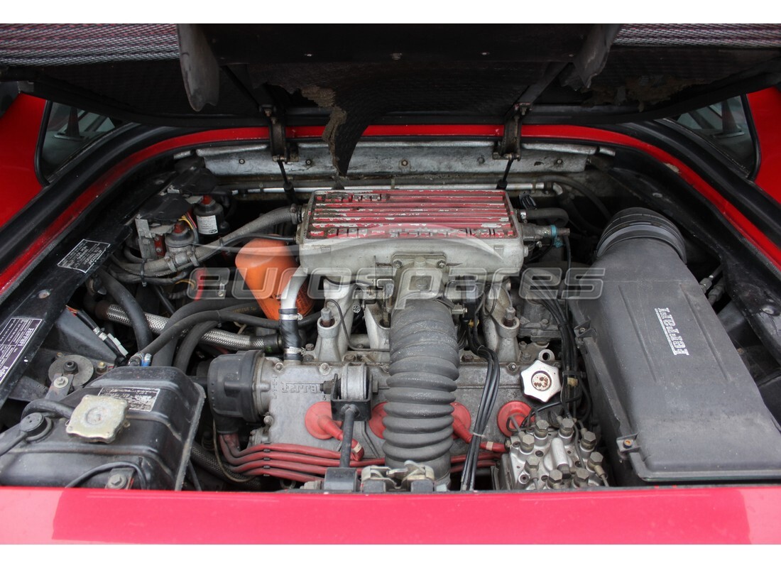 ferrari mondial 3.2 qv (1987) avec 33,554 kilomètres, en préparation pour le démantèlement #7