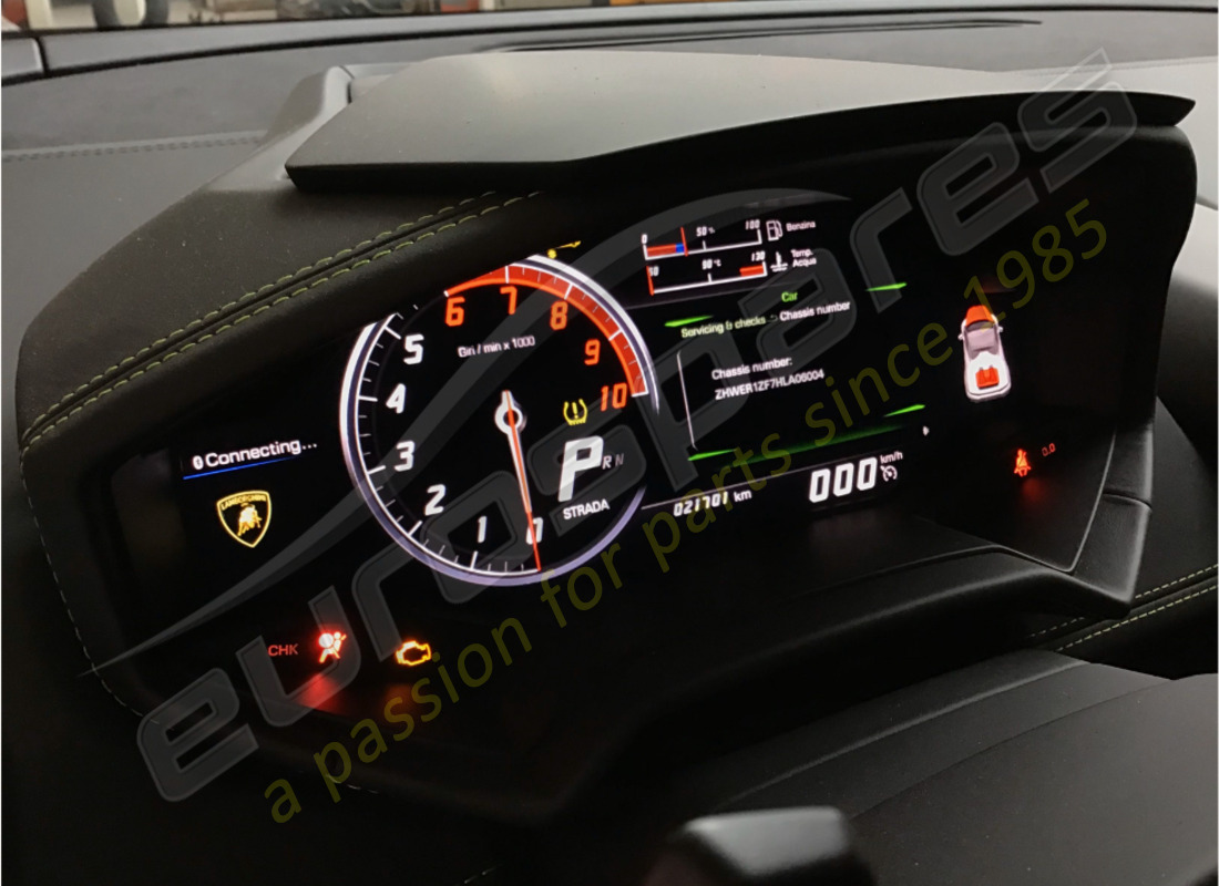 lamborghini 2017 (lp610-4 spyder) avec 21,701 kilomètres, en préparation pour le démantèlement #13