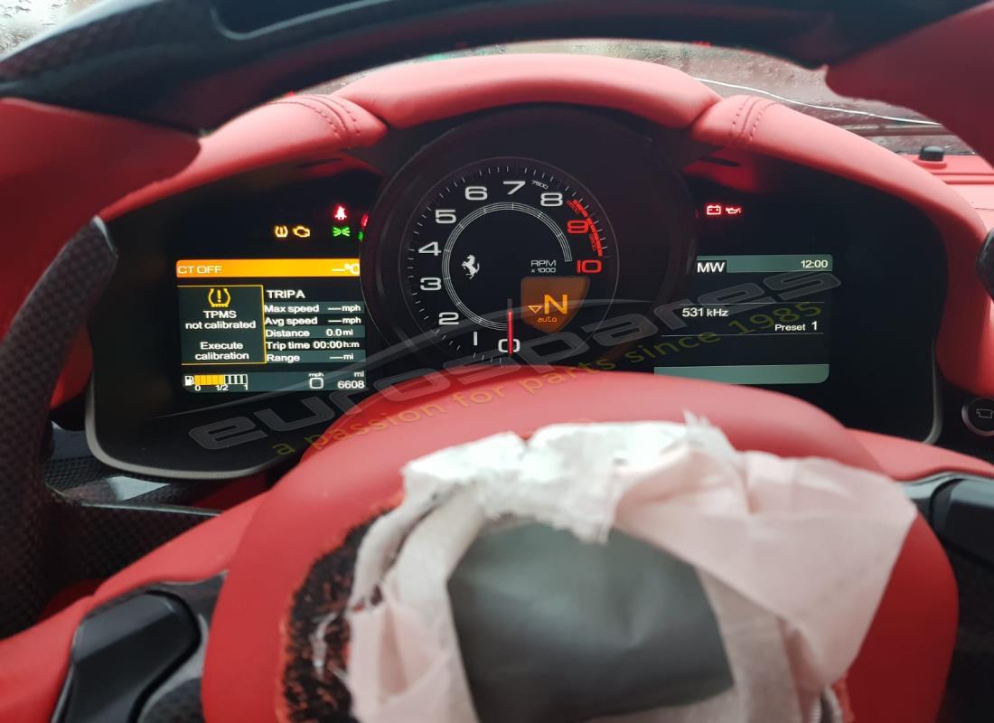 ferrari f12 berlinetta (europe) avec 6,608 kilomètres, en préparation pour le démantèlement #13