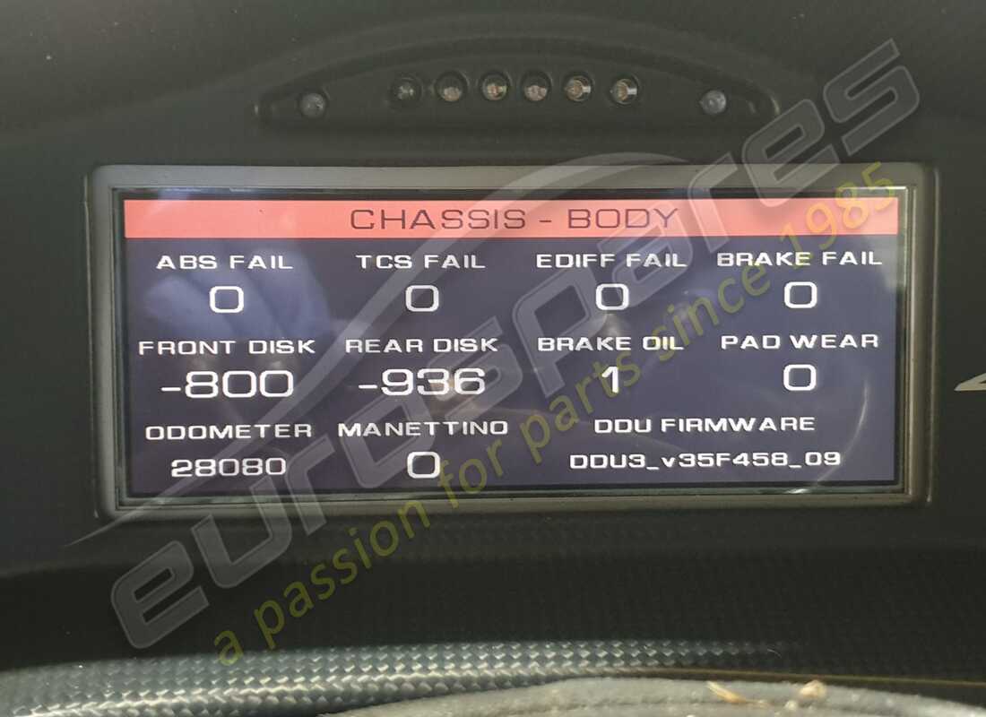 ferrari 458 challenge avec 28080 kms, en préparation pour le démantèlement #19