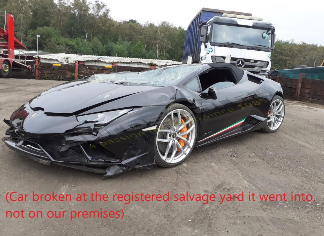 lamborghini performante spyder (2019) en préparation pour démantèlement à eurospares