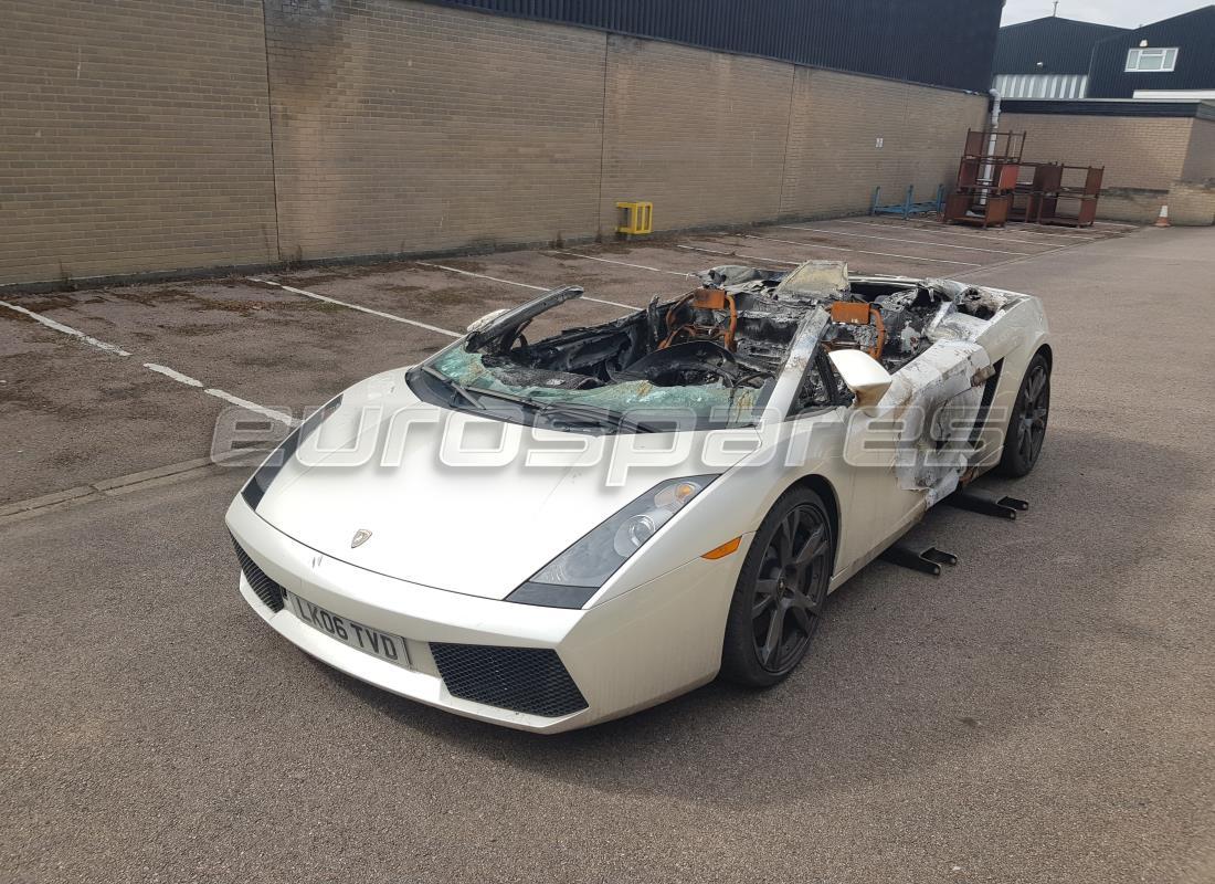 lamborghini gallardo coupe (2006) en préparation pour démantèlement à eurospares