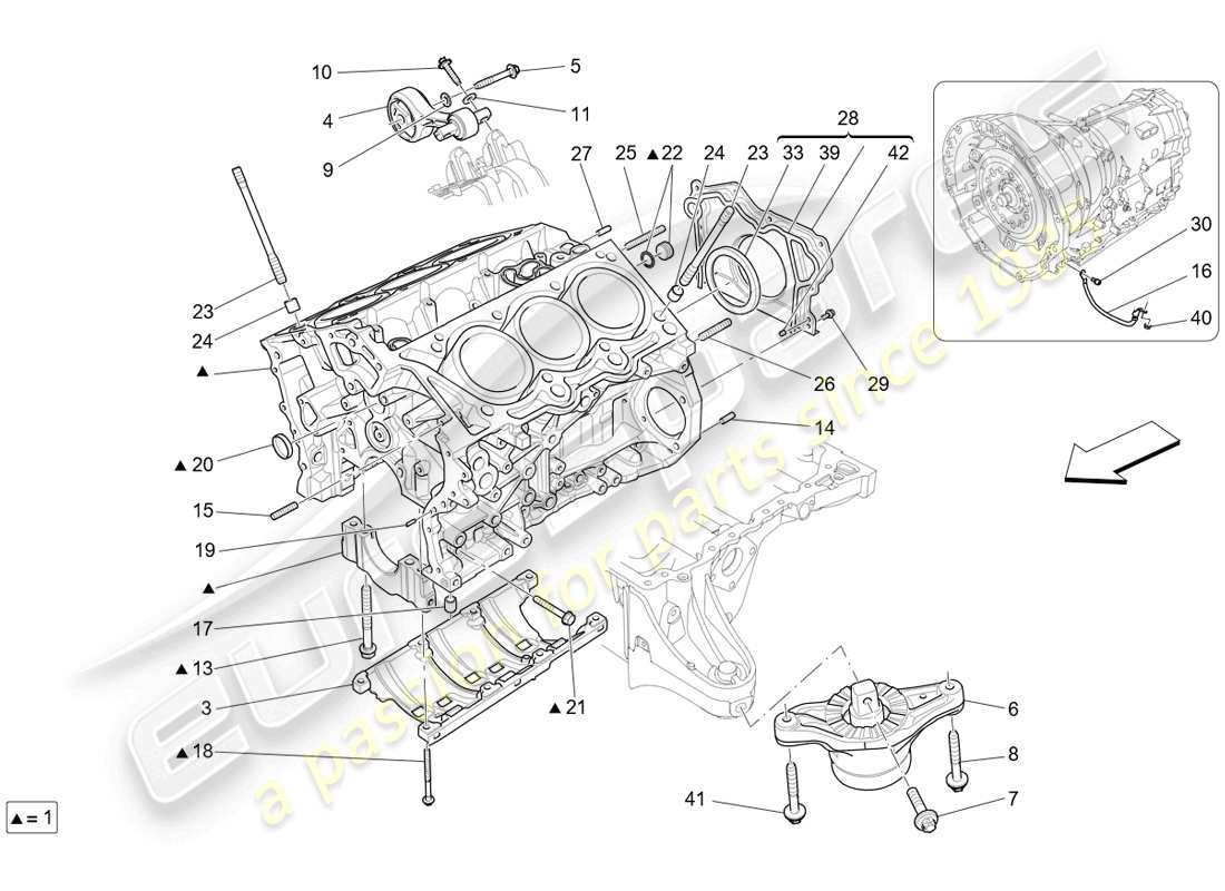 un schéma de pièces du catalogue de pièces aston martin v8 vantage (2007)