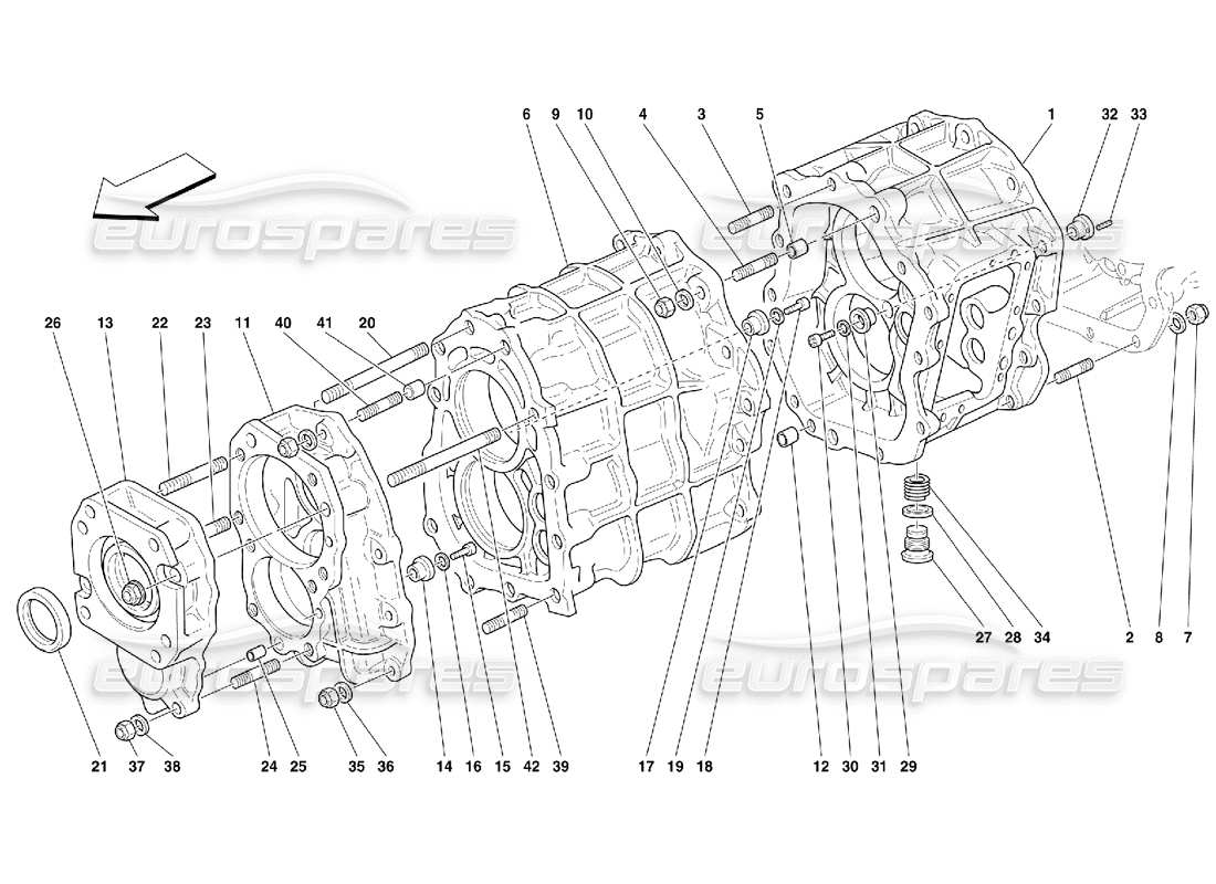 ferrari 456 m gt/m gta boîte de vitesses – pas pour 456m diagramme de pièces gta