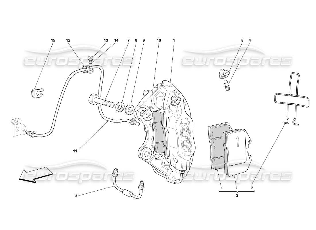 un schéma de pièces du catalogue de pièces ferrari 550 maranello