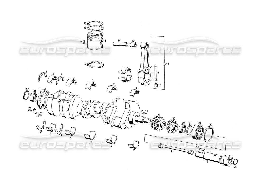 schéma de pièce contenant le numéro de pièce 117 mm 116.009