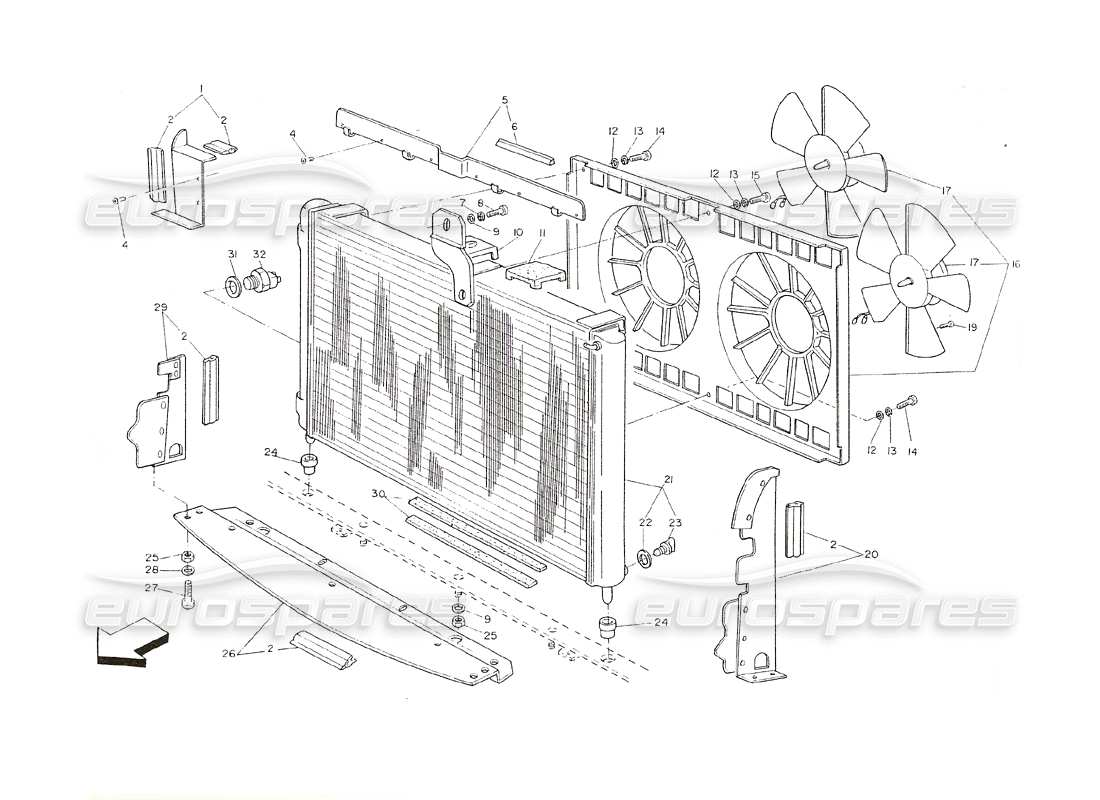 schéma de pièce contenant le numéro de pièce prn0056714