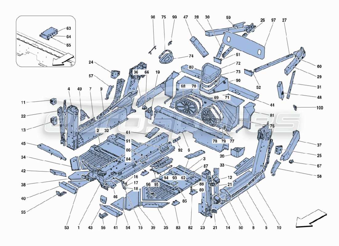 schéma de pièce contenant le numéro de pièce 301624