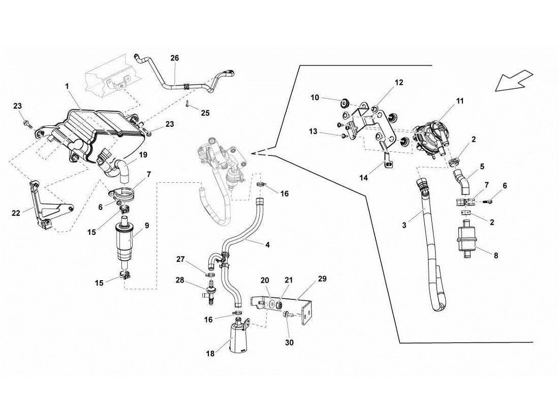 schéma de pièce contenant le numéro de pièce 3d0201801f