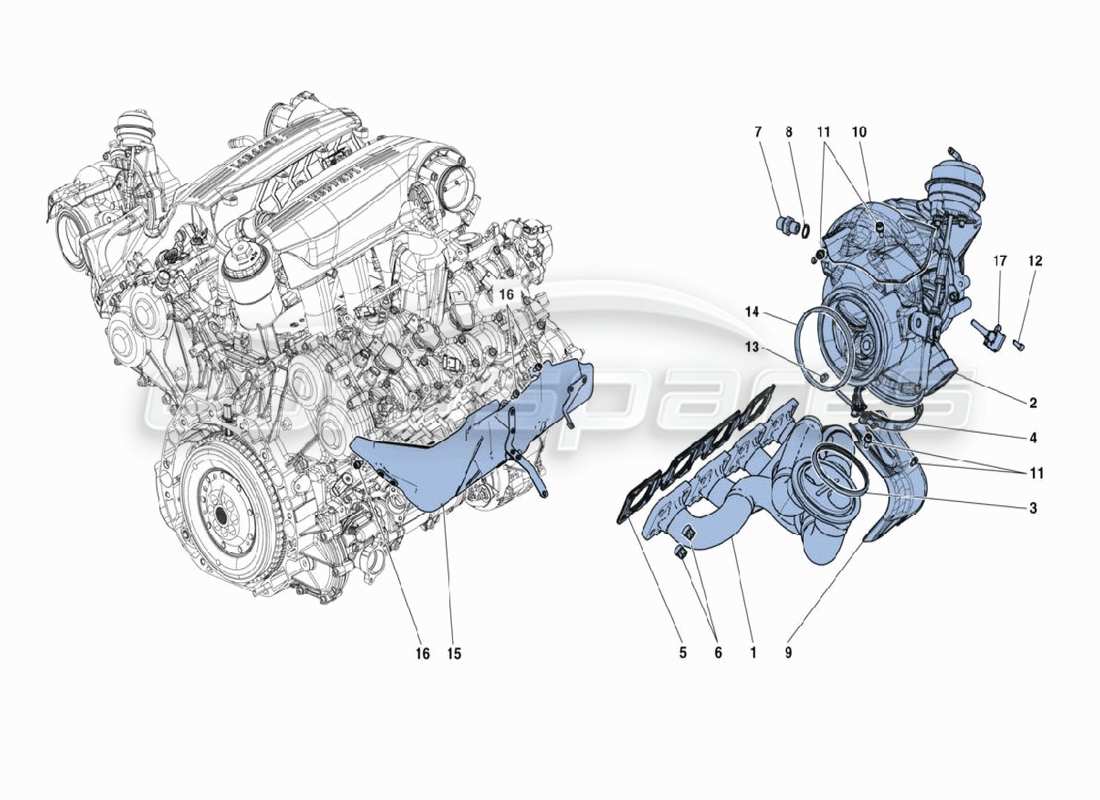 schéma de pièce contenant le numéro de pièce 340546