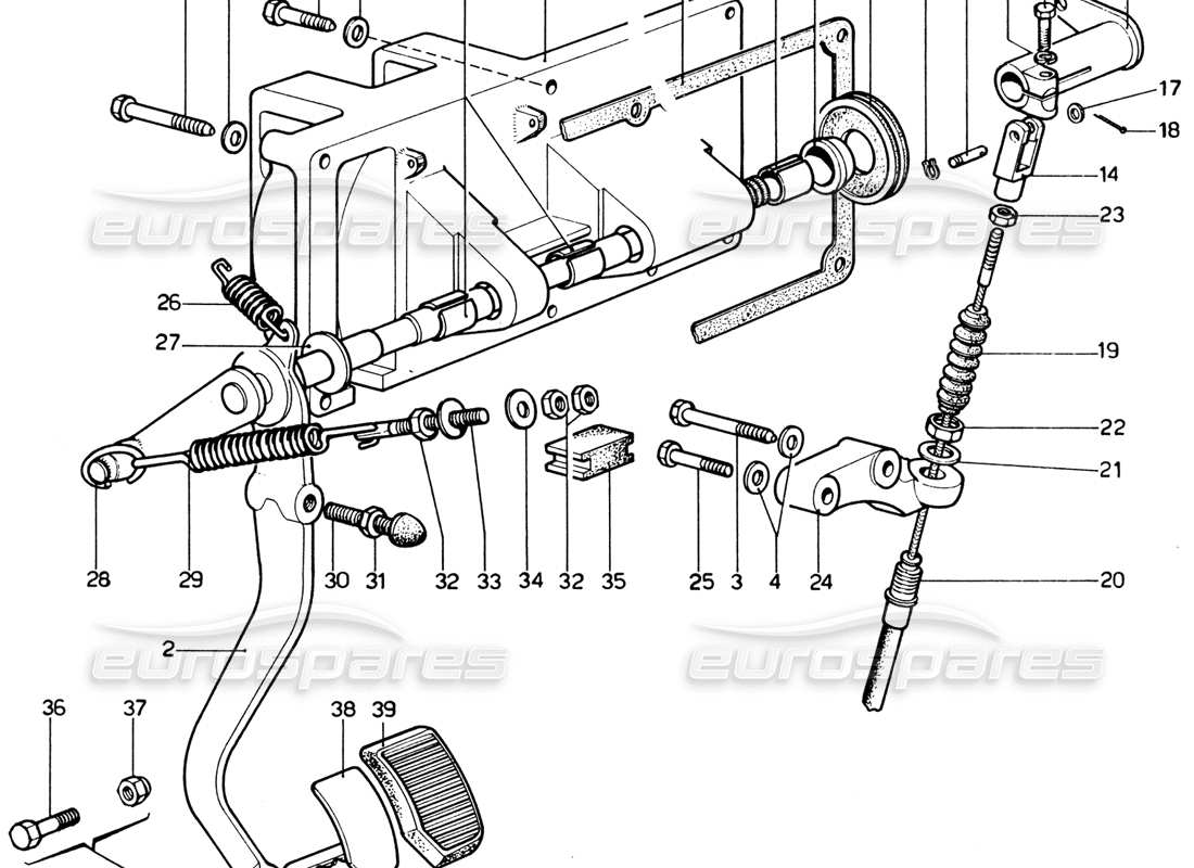 schéma de pièce contenant le numéro de pièce mb x 30 uni 5738