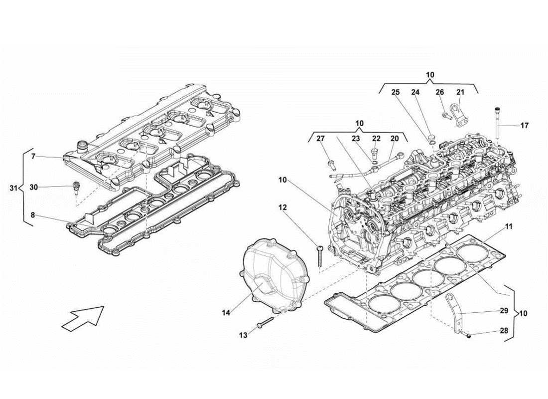 schéma de pièce contenant le numéro de pièce 07l103383bb