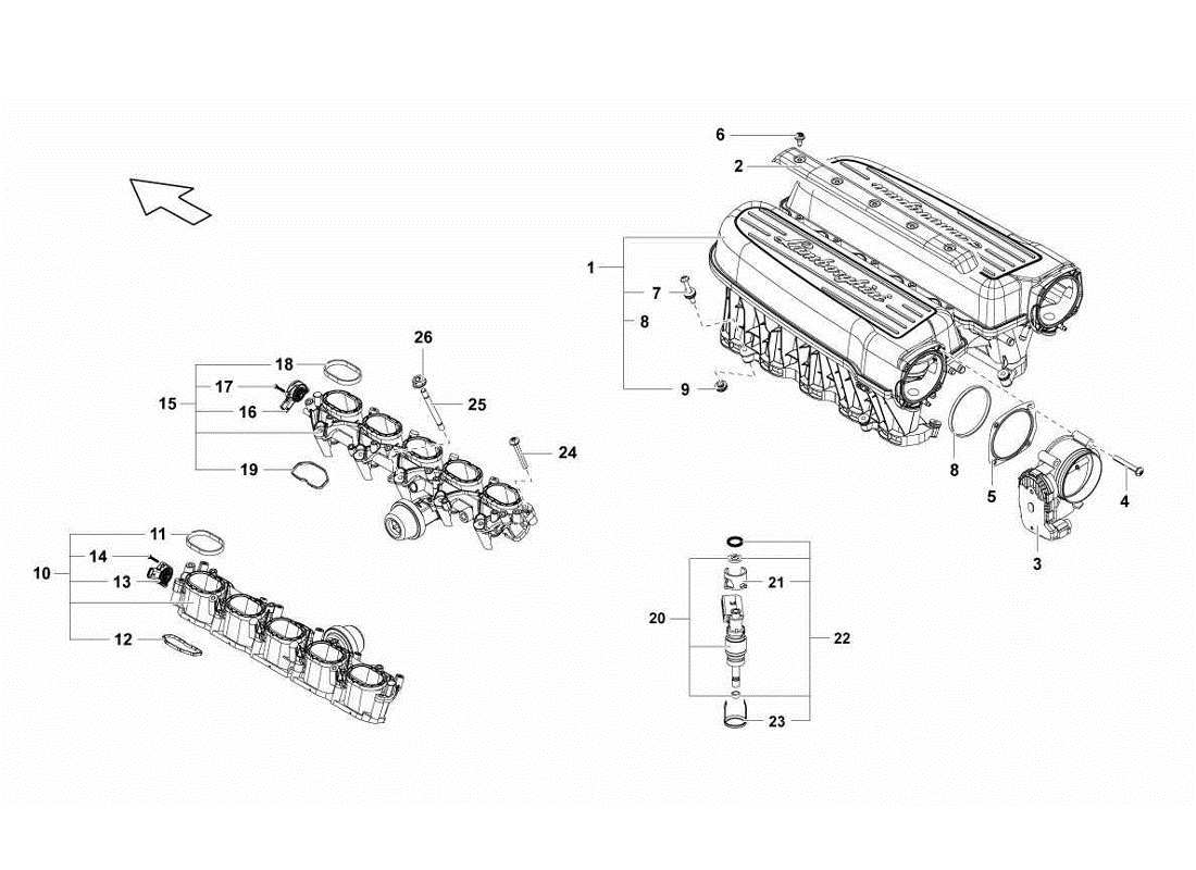 schéma de pièce contenant le numéro de pièce 07l198717a