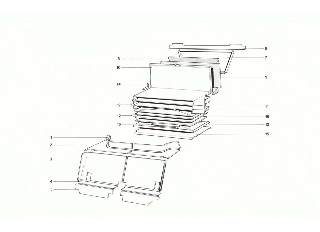 un schéma de pièces du catalogue de pièces ferrari 208