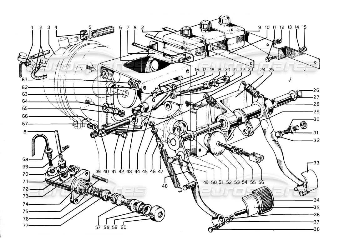 schéma de pièce contenant le numéro de pièce mc3111/2