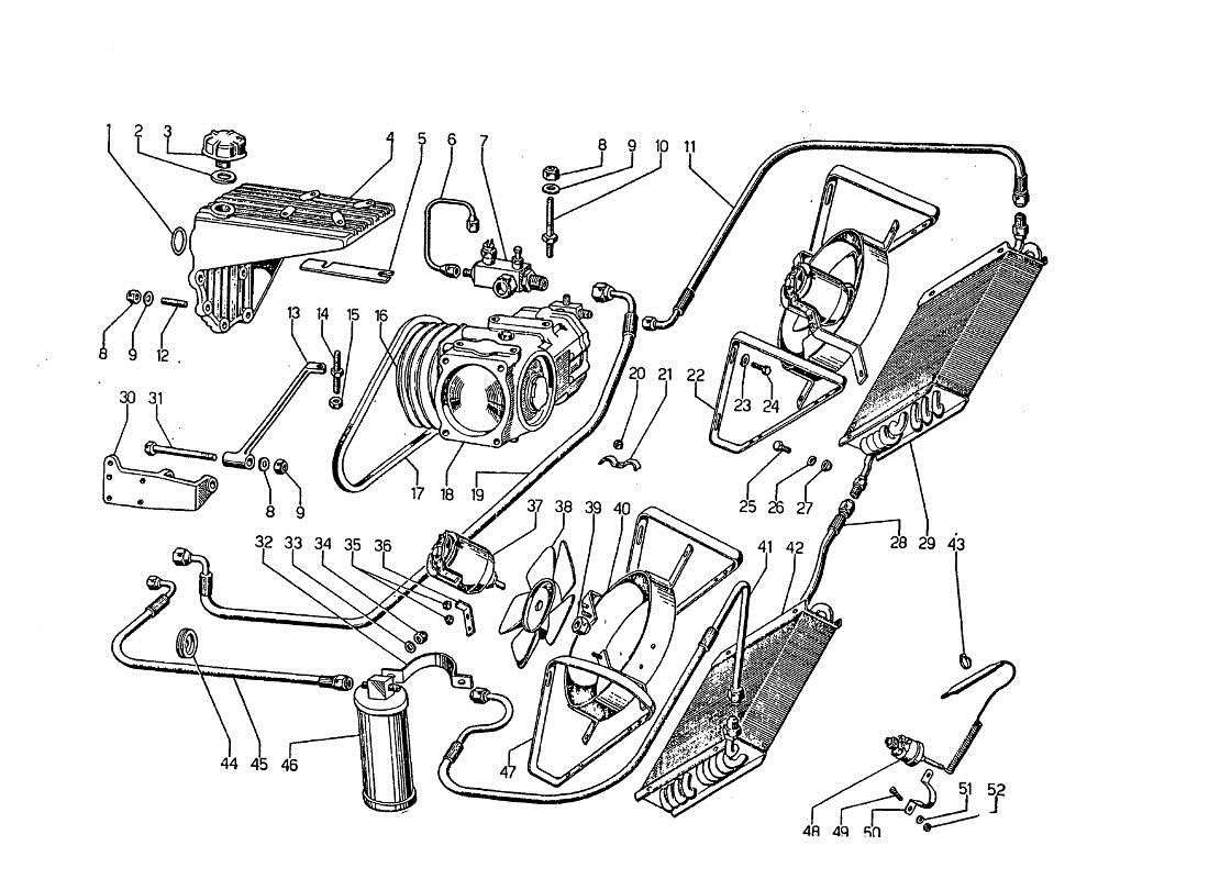 un schéma de pièces du catalogue de pièces lamborghini jarama