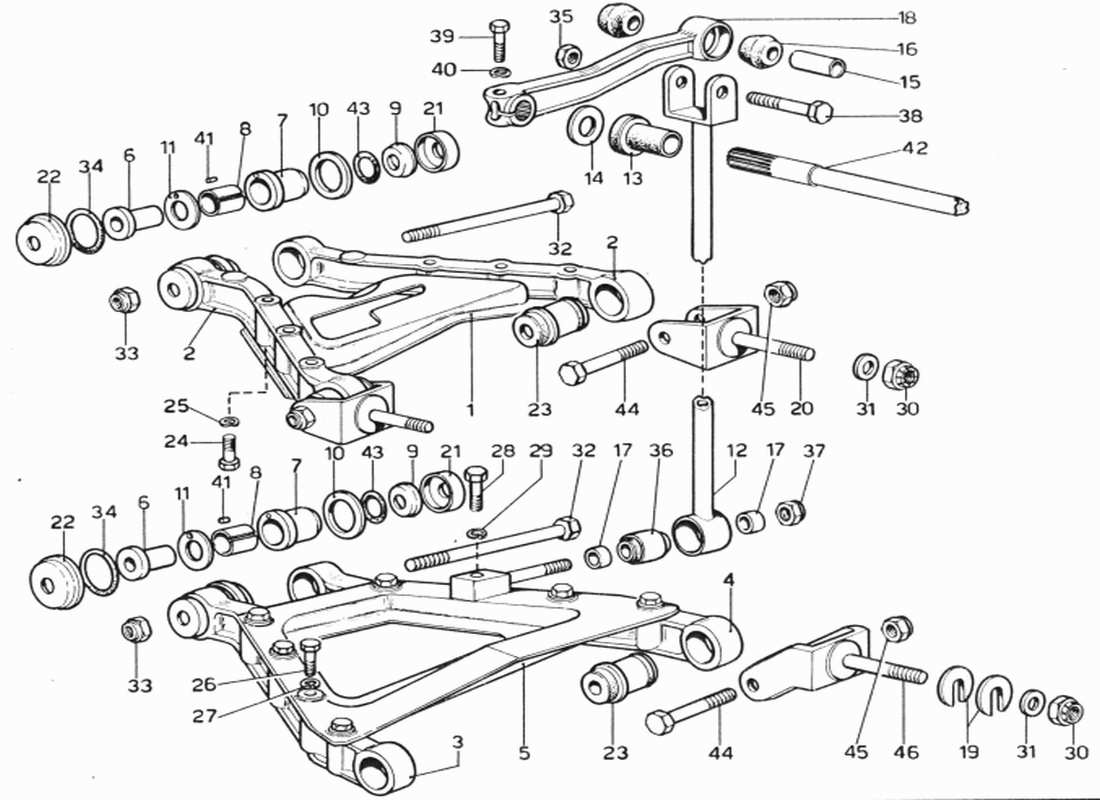 schéma de pièce contenant le numéro de pièce m12x70-uni 573