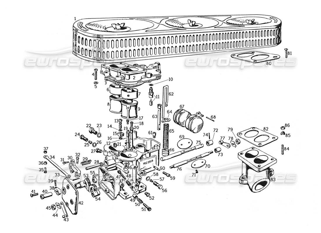 schéma de pièce contenant le numéro de pièce 25040dczkit